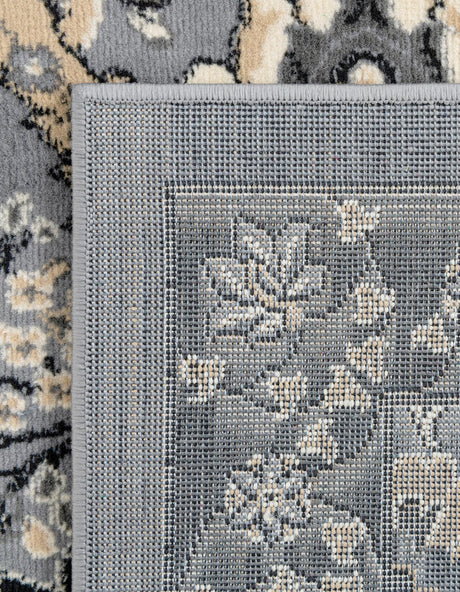 Dark Gray 7' 10 x 10' Espahan Rectangle Area Rug 100% Polypropylene Stain Resistant Carpet With Cotton Backing Vivid Colorful Traditional Interior Design for Sale at Rug Engine
