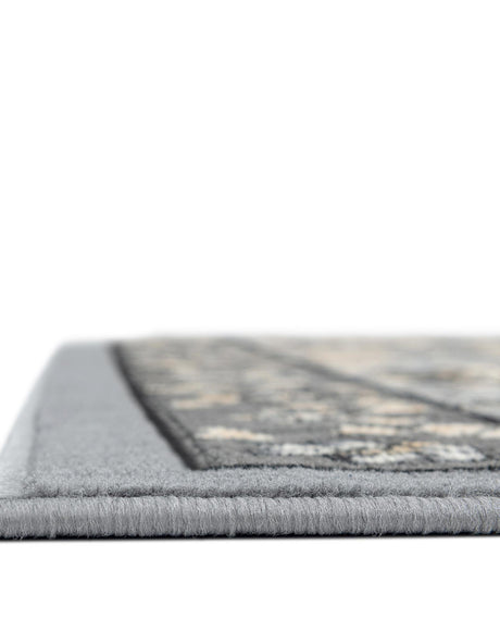Dark Gray 7' 10 x 7' 10 Espahan Square Area Rug 100% Polypropylene Stain Resistant Carpet With Cotton Backing Vivid Colorful Traditional Interior Design for Sale at Rug Engine