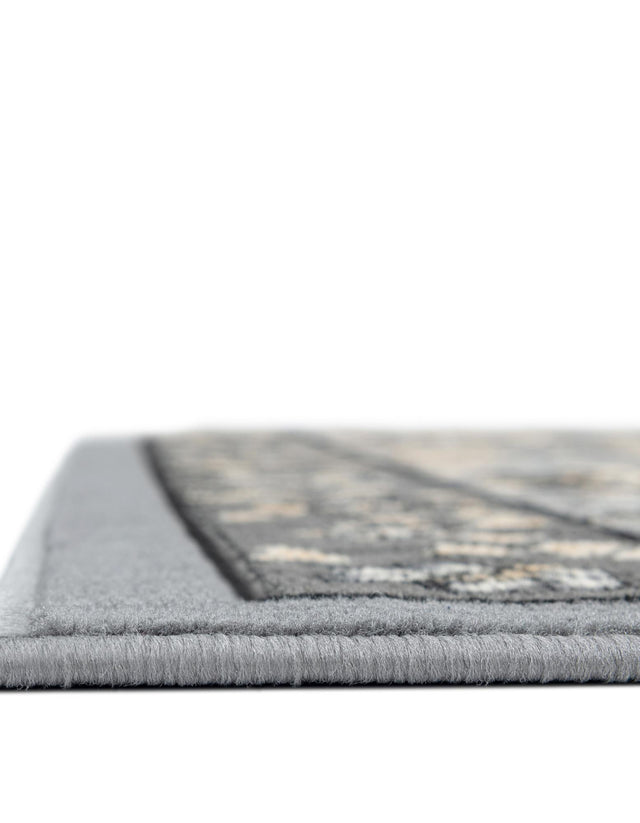 Dark Gray 2' 7 x 10' Espahan Runner Area Rug 100% Polypropylene Stain Resistant Carpet With Cotton Backing Vivid Colorful Traditional Interior Design for Sale at Rug Engine