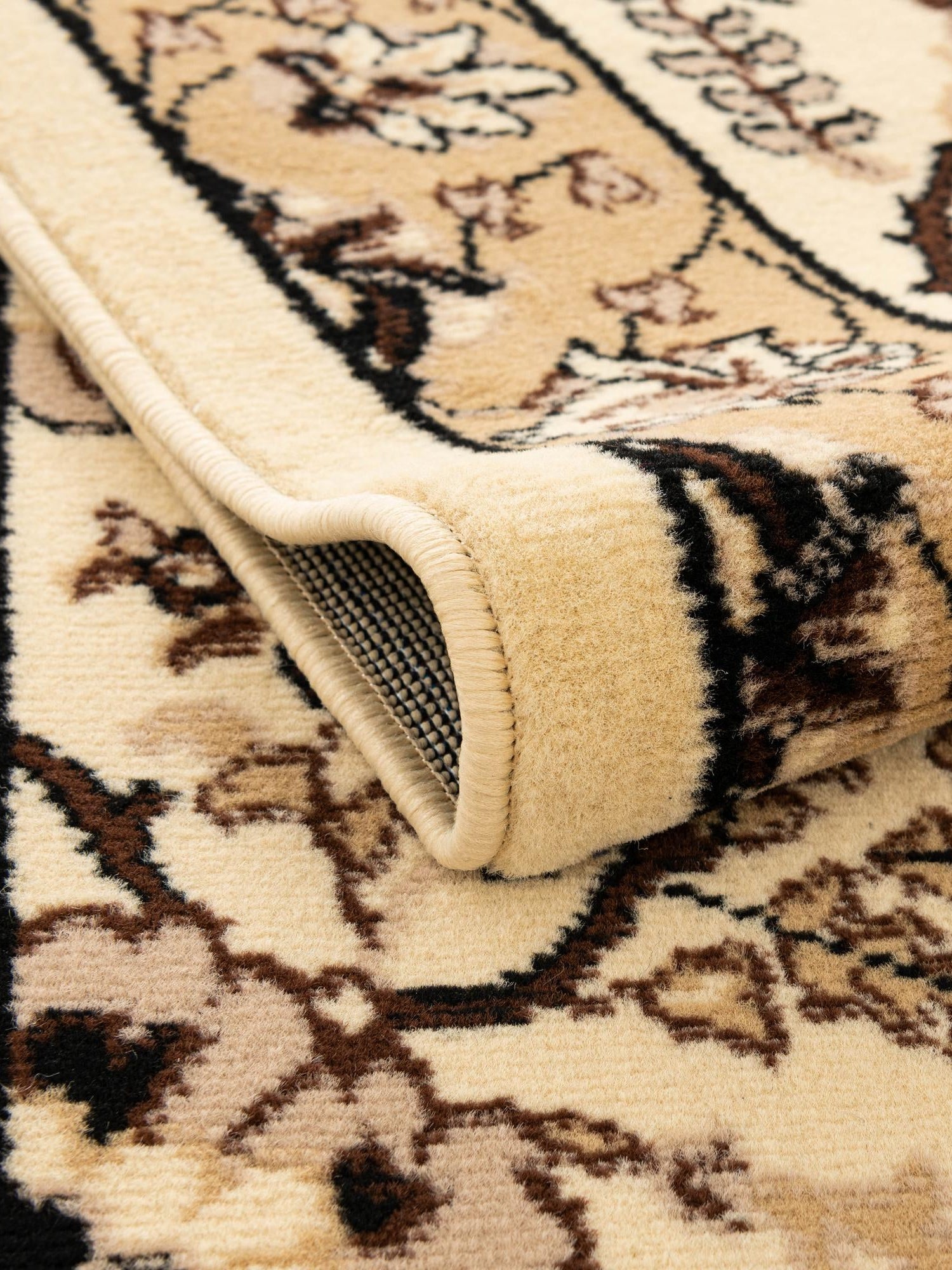 Ivory 2' x 3' 1 Espahan Rectangle Area Rug 100% Polypropylene Stain Resistant Carpet With Cotton Backing Vivid Colorful Traditional Interior Design for Sale at Rug Engine