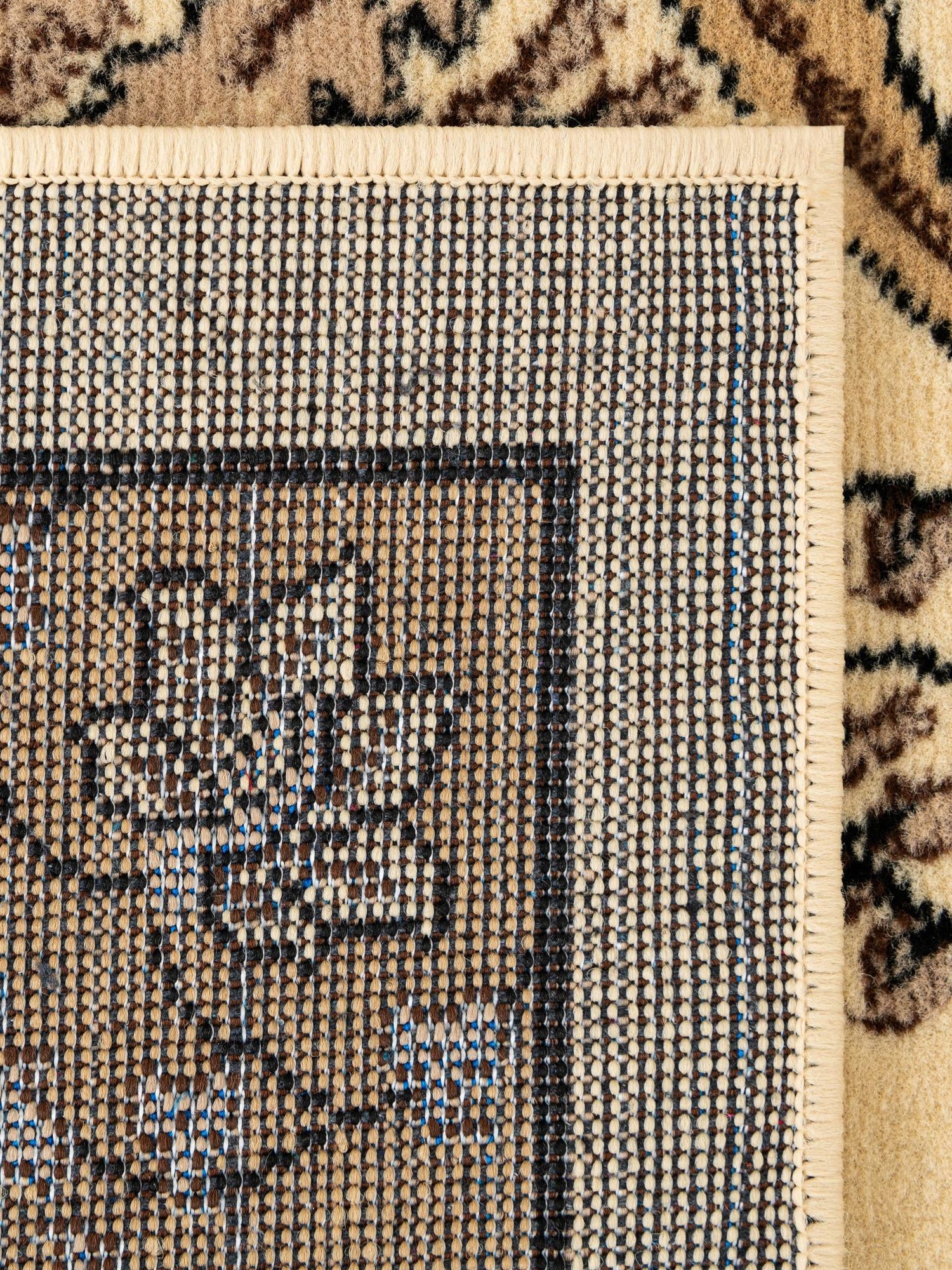 Ivory 2' x 8' 2 Espahan Runner Area Rug 100% Polypropylene Stain Resistant Carpet With Cotton Backing Vivid Colorful Traditional Interior Design for Sale at Rug Engine