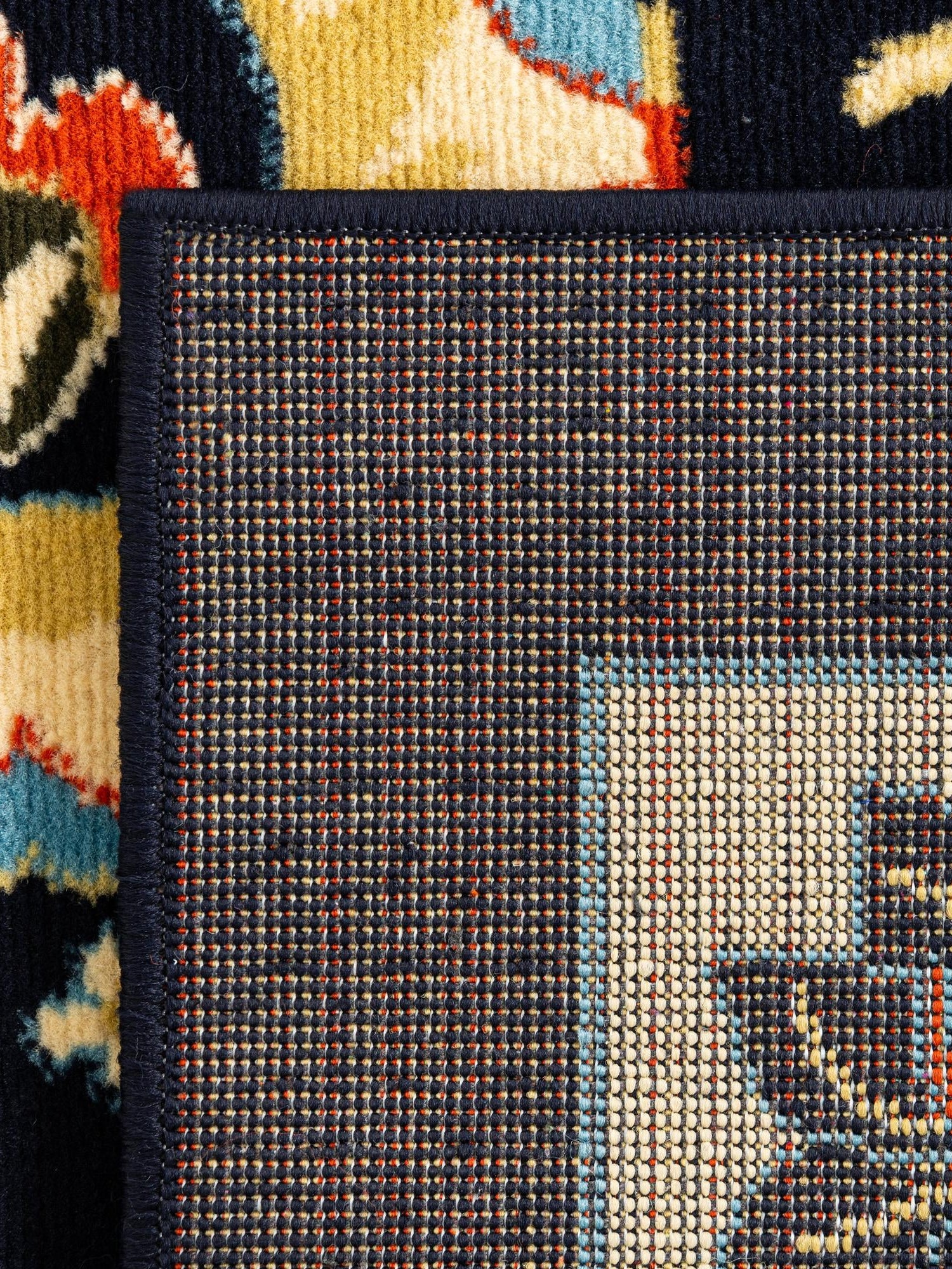 Navy Blue 2' x 3' 1 Espahan Rectangle Area Rug 100% Polypropylene Stain Resistant Carpet With Cotton Backing Vivid Colorful Traditional Interior Design for Sale at Rug Engine