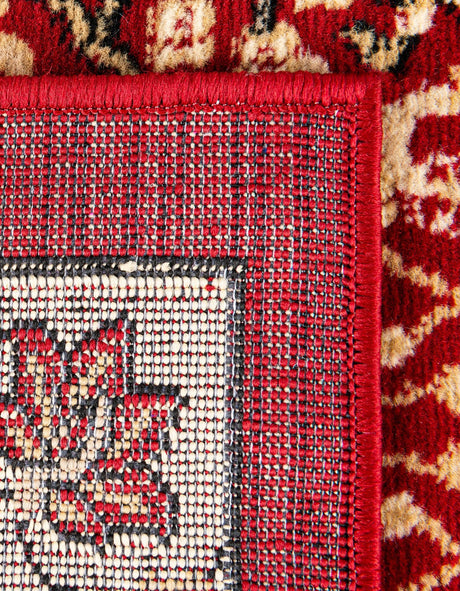Red 10' x 13' 1 Espahan Rectangle Area Rug 100% Polypropylene Stain Resistant Carpet With Cotton Backing Vivid Colorful Traditional Interior Design for Sale at Rug Engine