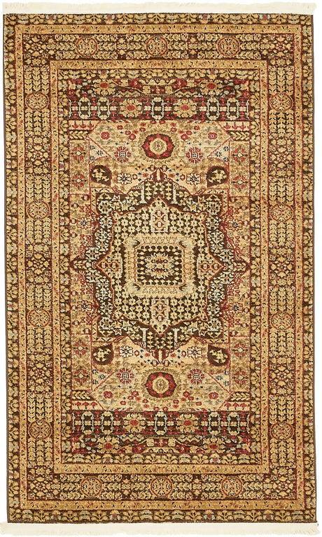 Brown 3' 1 x 5' 3 Palace Rectangle Area Rug