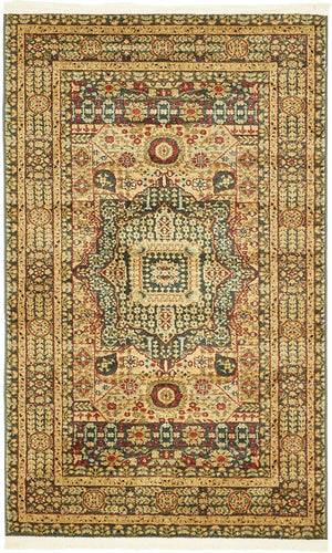 Blue 3' 1 x 5' 3 Palace Rectangle Area Rug