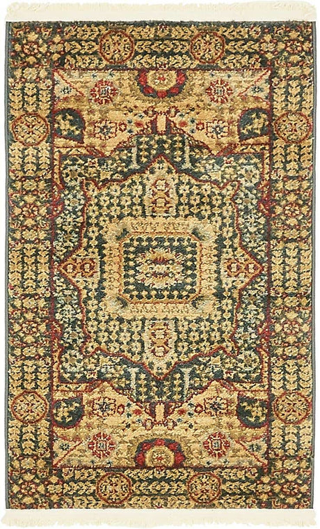 Blue 2' x 3' 1 Palace Rectangle Area Rug