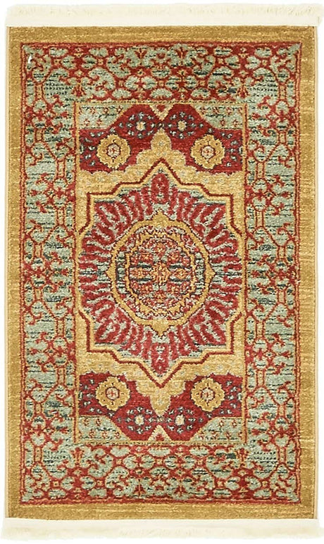Red 2' x 3' 1 Palace Rectangle Area Rug