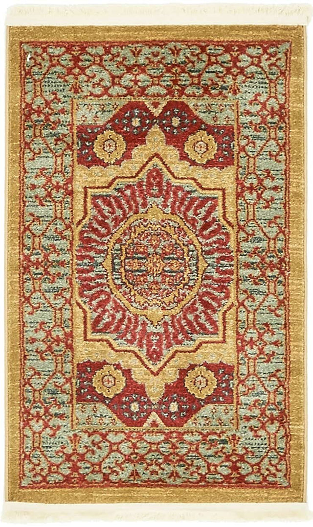 Red 2' x 3' 1 Palace Rectangle Area Rug