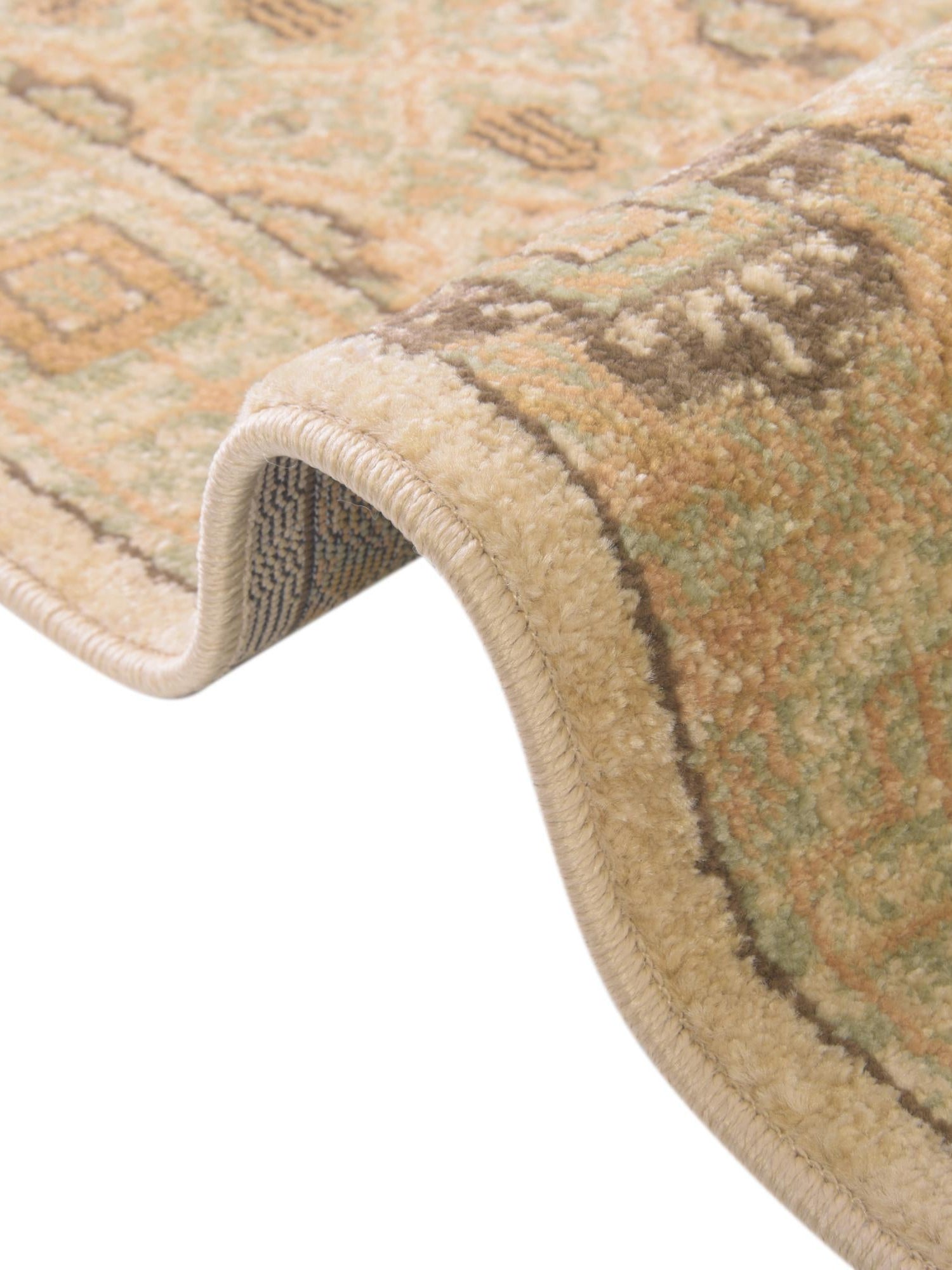 Cream 6' 1 x 6' 1 Palace Round Area Rug