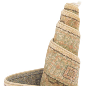 Cream 3' 3 x 3' 3 Palace Round Area Rug