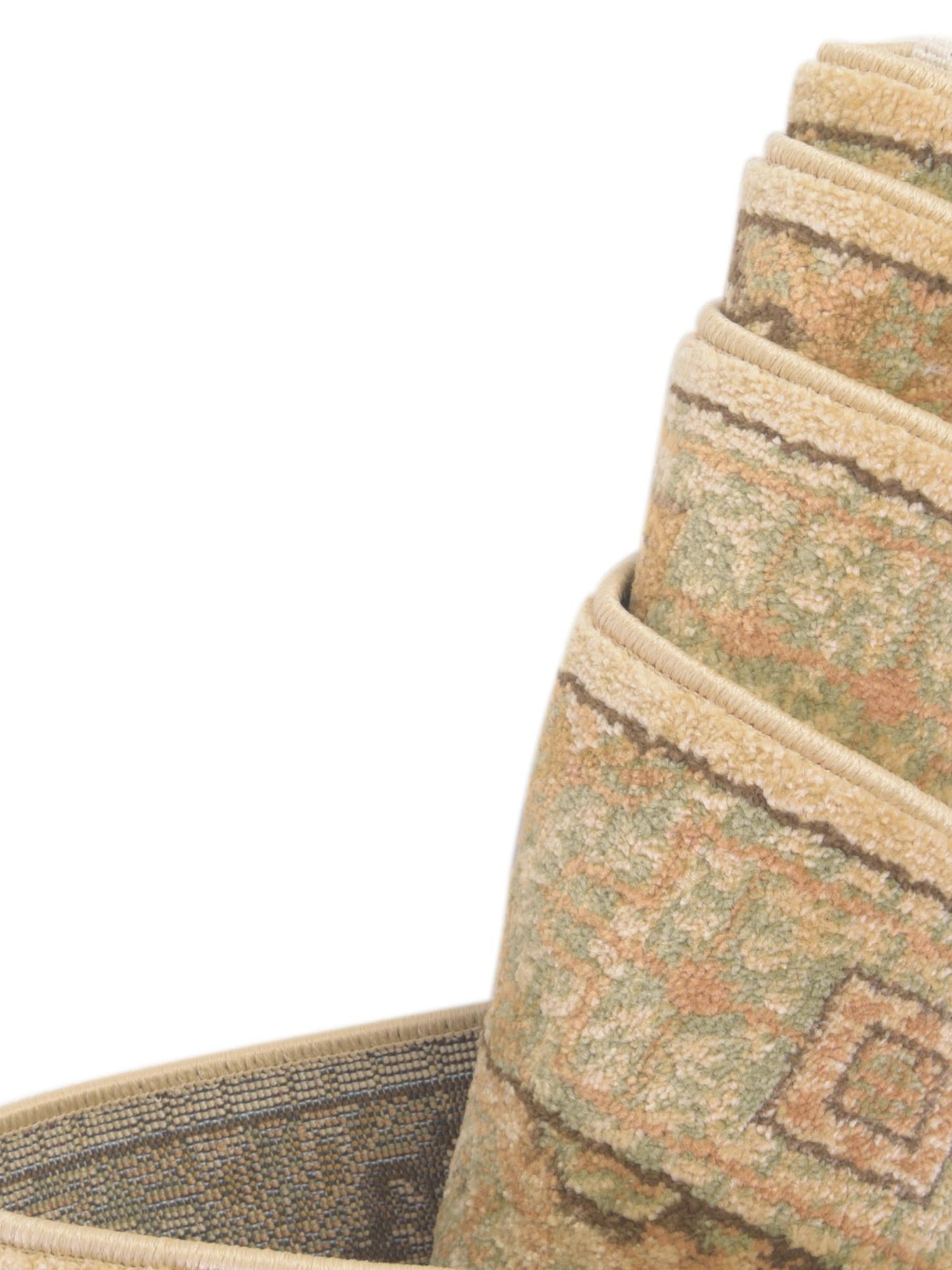 Cream 6' 1 x 6' 1 Palace Round Area Rug