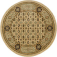 Cream 3' 3 x 3' 3 Palace Round Area Rug