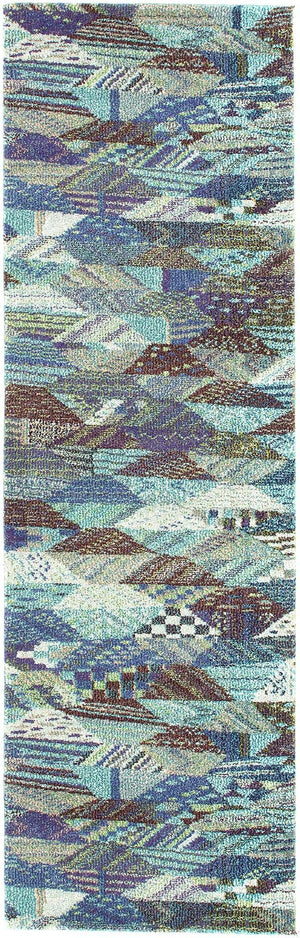 Blue 2' 2 x 6' 9 Sedona Runner Area Rug