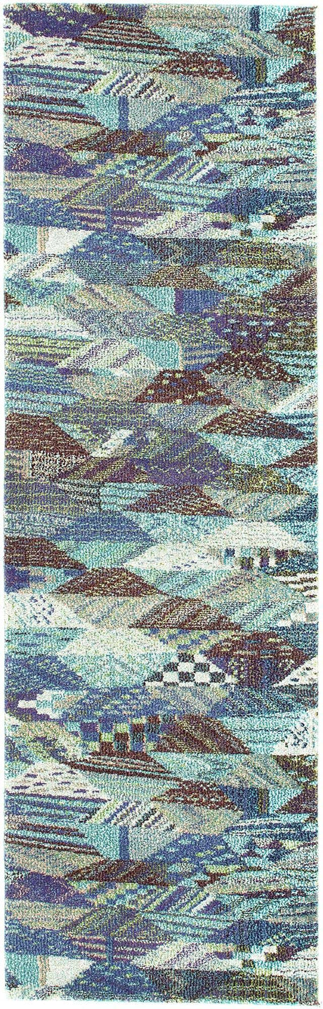 Blue 2' 2 x 6' 9 Sedona Runner Area Rug