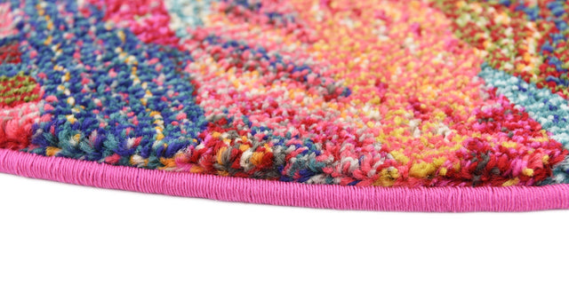 Multicolor 3' 3 x 3' 3 Sedona Round Area Rug