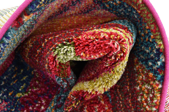 Multicolor 3' 3 x 3' 3 Sedona Round Area Rug