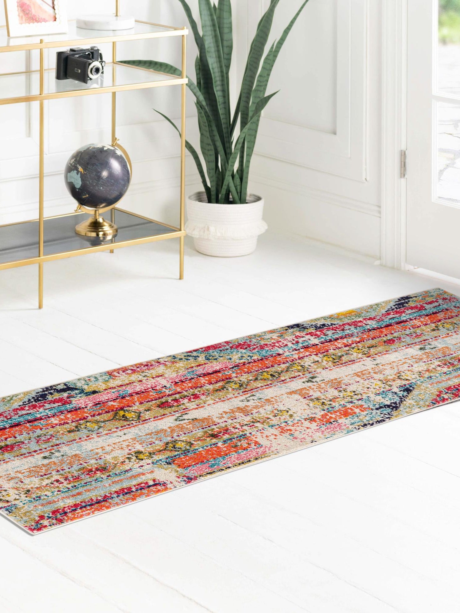 Multicolor 2' 7 x 12' Sedona Runner Area Rug Durable Long Lasting Carpet for Living Rooms, Kitchen, Bedrooms, Office Space, Dorms for Sale at Rug Engine