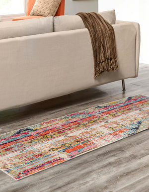 Multicolor 2' x 8' Sedona Runner Area Rug Durable Long Lasting Carpet for Living Rooms, Kitchen, Bedrooms, Office Space, Dorms for Sale at Rug Engine