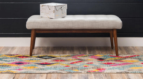 Multicolor 2' 7 x 10' Sedona Runner Area Rug Durable Long Lasting Carpet for Living Rooms, Kitchen, Bedrooms, Office Space, Dorms for Sale at Rug Engine