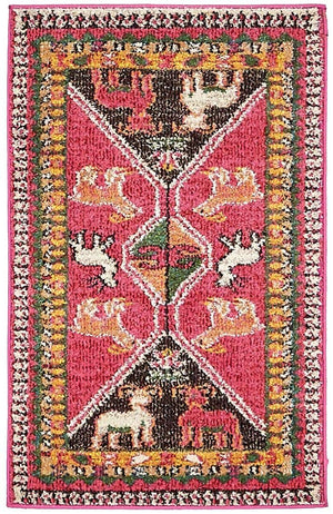 Pink 2' x 3' 1 Sedona Rectangle Area Rug
