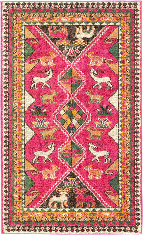 Pink 3' 3 x 5' 3 Sedona Rectangle Area Rug