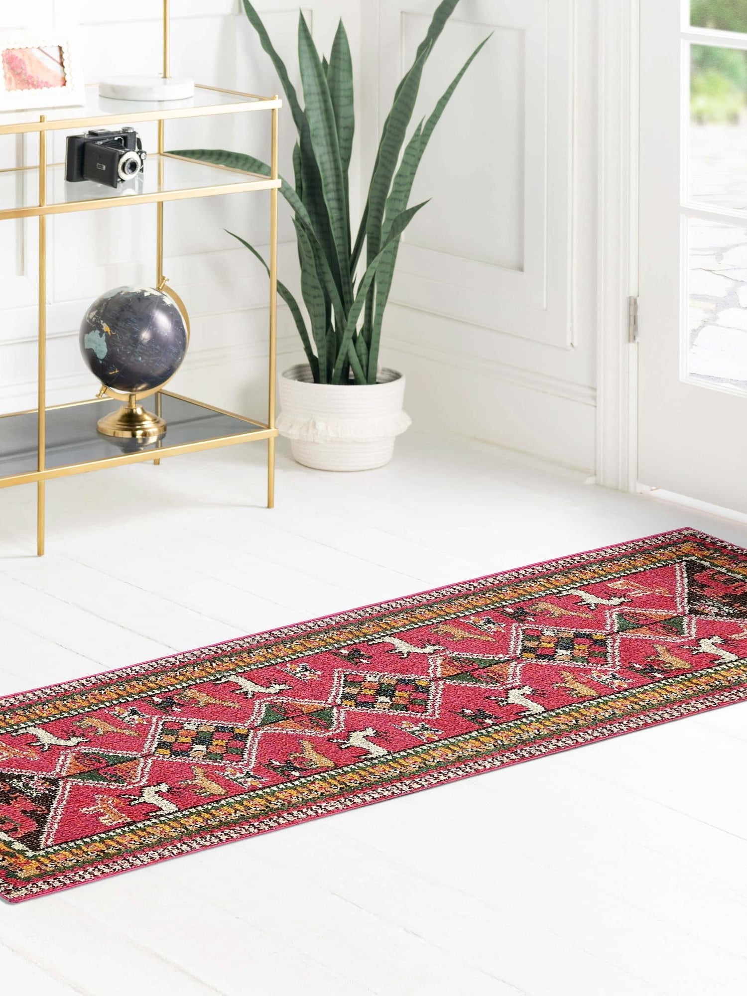 Pink 2' 2 x 6' 9 Sedona Runner Area Rug