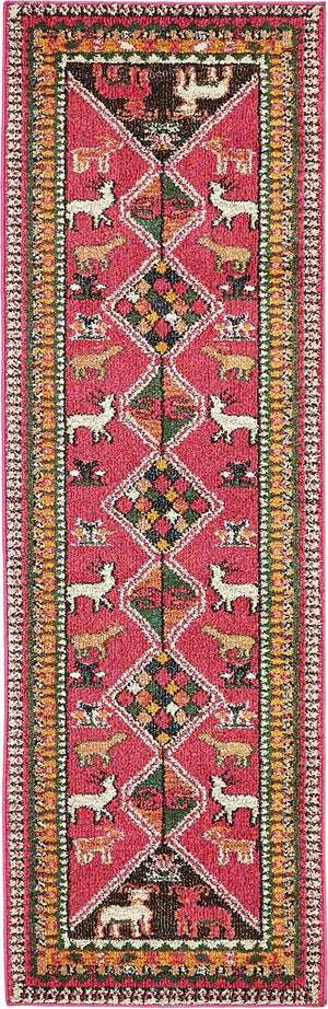 Pink 2' 2 x 6' 9 Sedona Runner Area Rug