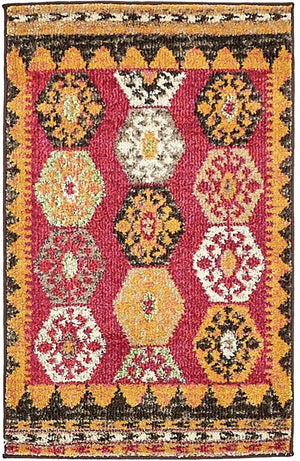 Red 2' x 3' 1 Sedona Rectangle Area Rug