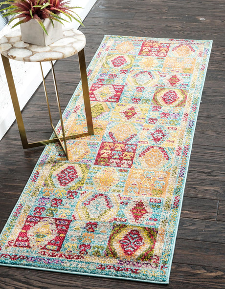 Light Blue 2' 2 x 6' 9 Sedona Runner Area Rug