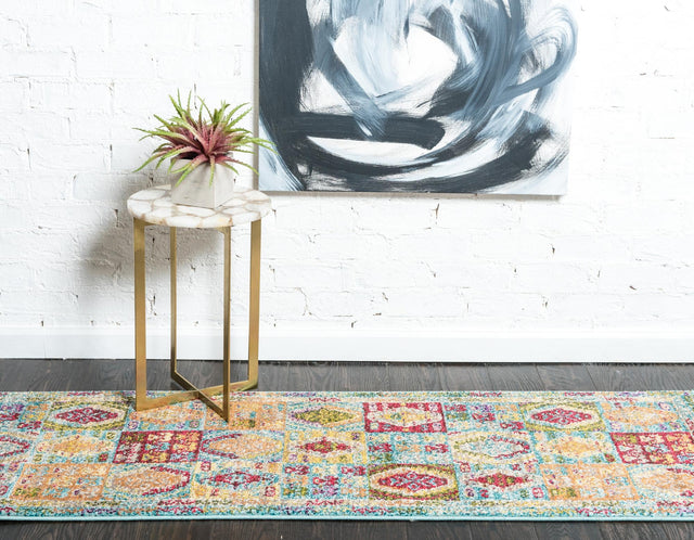 Light Blue 2' 2 x 6' 9 Sedona Runner Area Rug Durable Long Lasting Carpet for Living Rooms, Kitchen, Bedrooms, Office Space, Dorms for Sale at Rug Engine