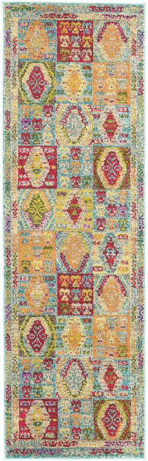 Light Blue 2' 2 x 6' 9 Sedona Runner Area Rug Durable Long Lasting Carpet for Living Rooms, Kitchen, Bedrooms, Office Space, Dorms for Sale at Rug Engine