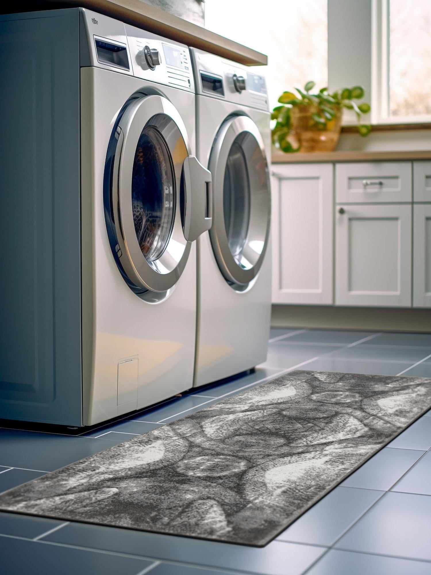 Dark Gray 3' 3 x 16' 5 Sofia Runner Area Rug Durable Easy Clean Stain Resistant Unique Carpet for Affordable Interior Home Design for Sale at Rug Engine