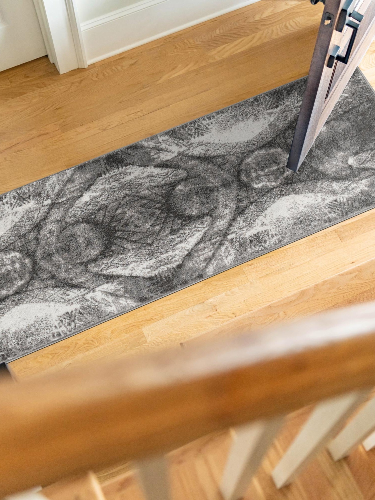 Dark Gray 3' 3 x 16' 5 Sofia Runner Area Rug Durable Easy Clean Stain Resistant Unique Carpet for Affordable Interior Home Design for Sale at Rug Engine