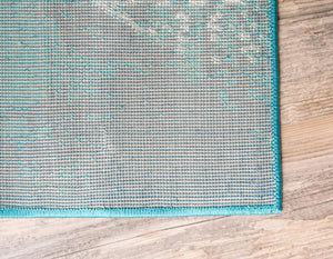 Turquoise 3' 3 x 20' Sofia Runner Rug