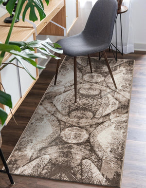 Brown 2' x 13' 1 Sofia Runner Rug