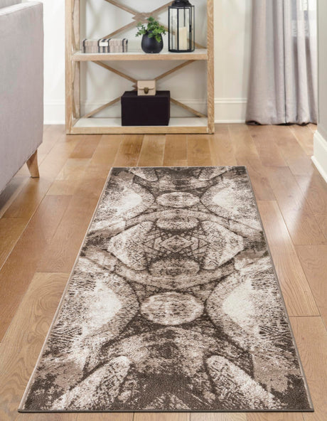 Brown 2' x 6' 7 Sofia Runner Area Rug Durable Easy Clean Stain Resistant Unique Carpet for Affordable Interior Home Design for Sale at Rug Engine