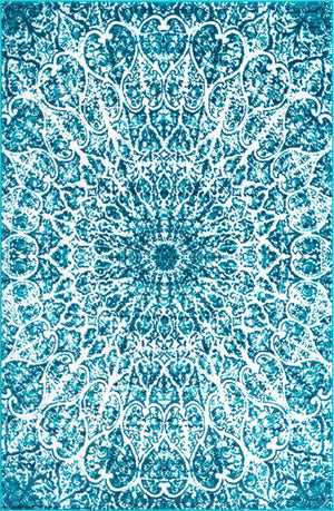 Turquoise 5' 1 x 8' Sofia Rectangle Rug