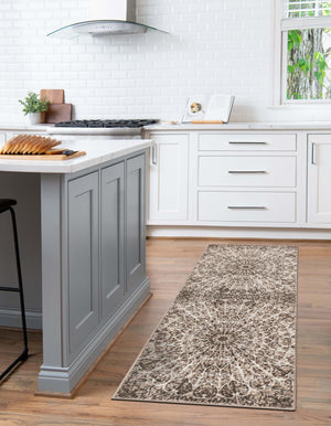 Brown 2' x 13' 1 Sofia Runner Rug