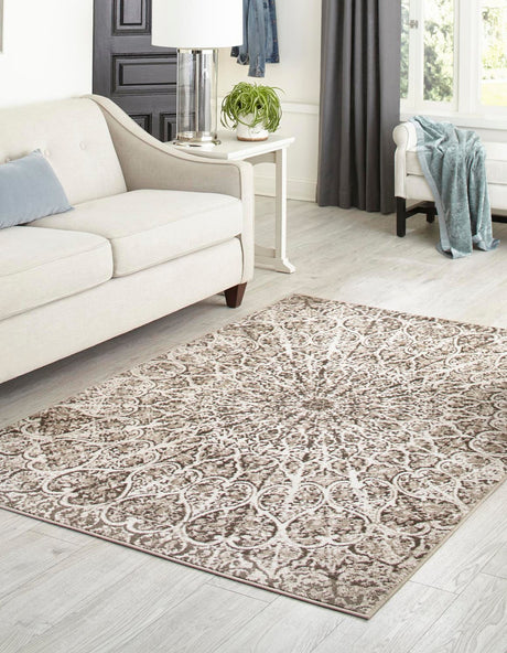 Brown 5' 3 x 8' Sofia Rectangle Rug