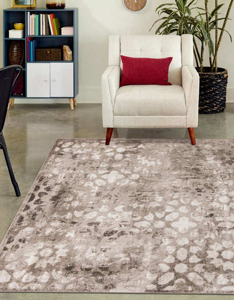 Brown 5' 3 x 8' Sofia Rectangle Area Rug Durable Easy Clean Stain Resistant Unique Carpet for Affordable Interior Home Design for Sale at Rug Engine