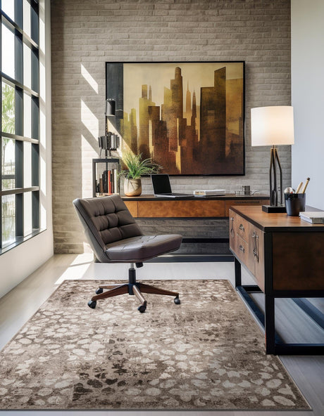 Brown 2' x 3' 1 Sofia Rectangle Area Rug Durable Easy Clean Stain Resistant Unique Carpet for Affordable Interior Home Design for Sale at Rug Engine