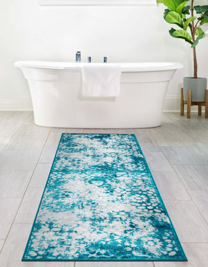 Turquoise 3' 3 x 20' Sofia Runner Rug