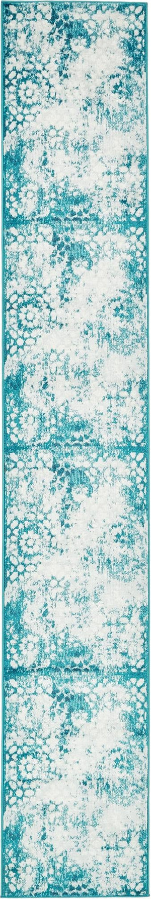 Turquoise 2' x 13' Sofia Runner Rug