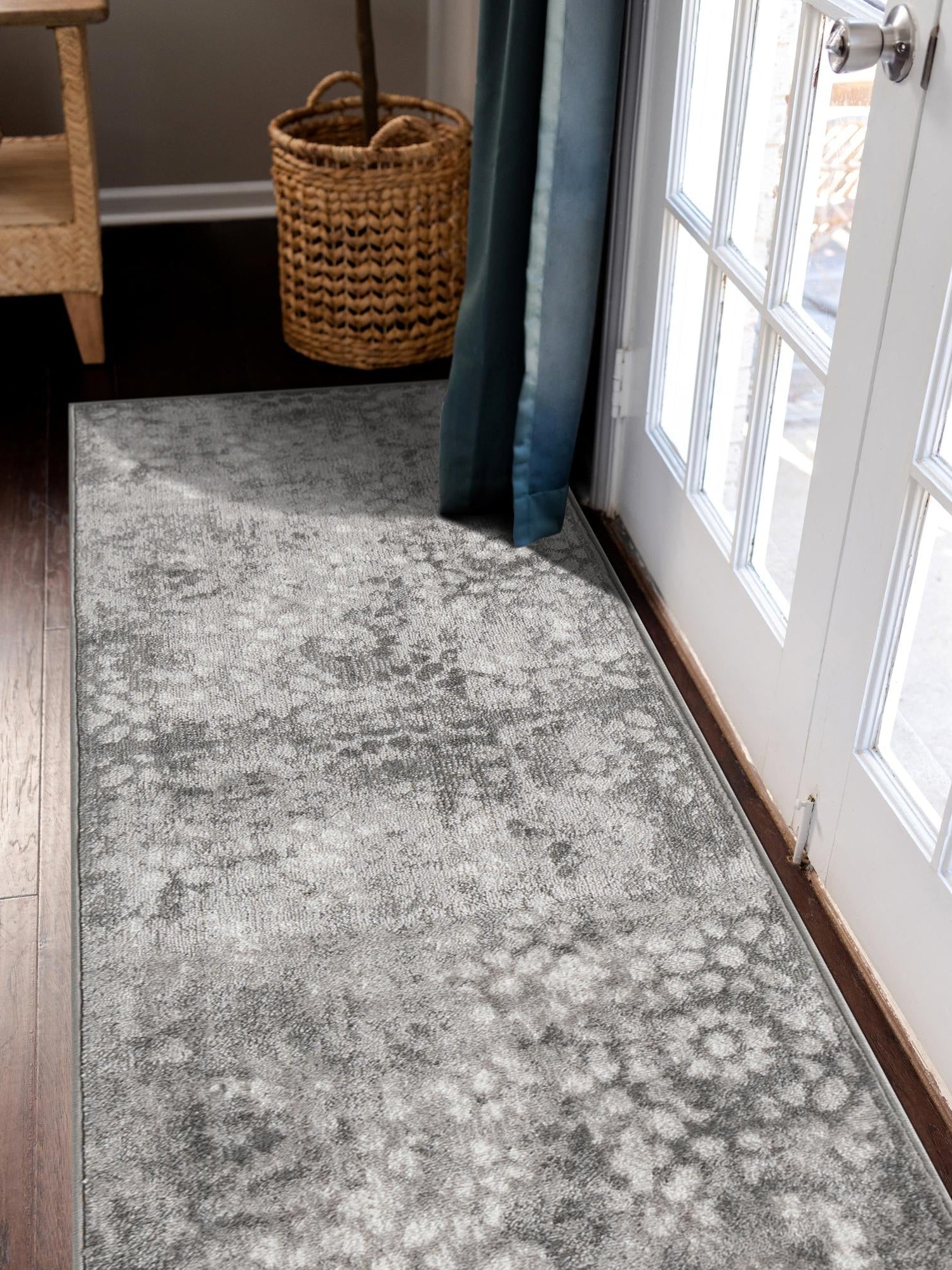 Dark Gray 2' x 13' 1 Sofia Runner Area Rug Durable Easy Clean Stain Resistant Unique Carpet for Affordable Interior Home Design for Sale at Rug Engine