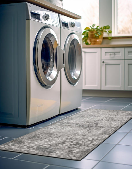 Dark Gray 2' x 9' 10 Sofia Runner Area Rug Durable Easy Clean Stain Resistant Unique Carpet for Affordable Interior Home Design for Sale at Rug Engine