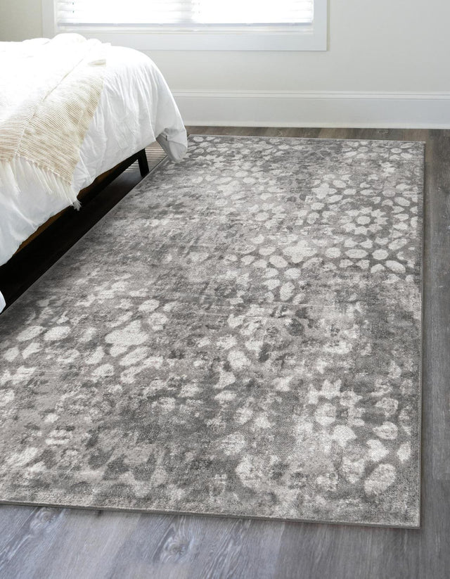 Dark Gray 7' 10 x 10' Sofia Rectangle Area Rug Durable Easy Clean Stain Resistant Unique Carpet for Affordable Interior Home Design for Sale at Rug Engine