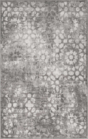 Dark Gray 5' 3 x 8' Sofia Rectangle Area Rug Durable Easy Clean Stain Resistant Unique Carpet for Affordable Interior Home Design for Sale at Rug Engine