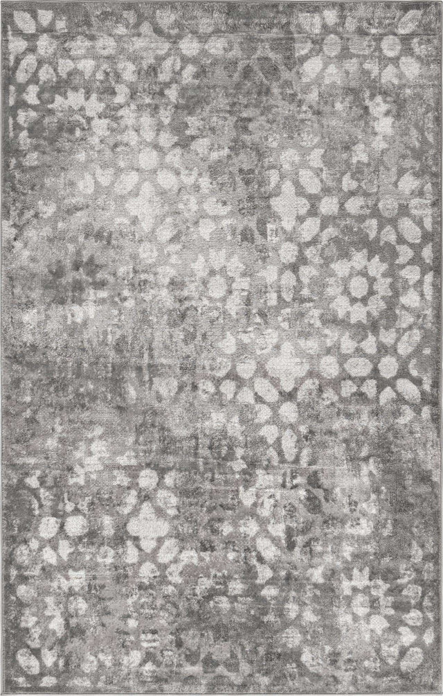 Dark Gray 5' 3 x 8' Sofia Rectangle Area Rug Durable Easy Clean Stain Resistant Unique Carpet for Affordable Interior Home Design for Sale at Rug Engine