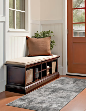 Dark Gray 2' x 13' 1 Sofia Runner Rug