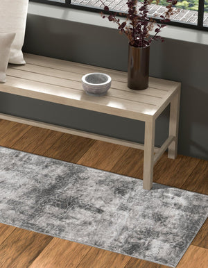 Dark Gray 2' x 13' 1 Sofia Runner Rug